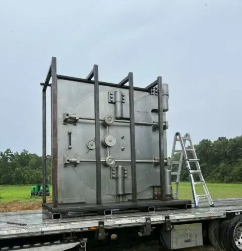 Bank Vault and Truck ready for installation Ingram Bros